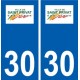 30 Saint-Privat-des-Vieux logo ville autocollant plaque stickers