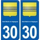 30 Saint-Martin-de-Valgalgues blason ville autocollant plaque stickers