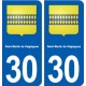 30 Saint-Martin-de-Valgalgues blason ville autocollant plaque stickers