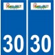 30 Saint-Martin-de-Valgalgues logo ville autocollant plaque stickers