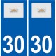 30 Saint-Hilaire-de-Brethmas logo ville autocollant plaque stickers
