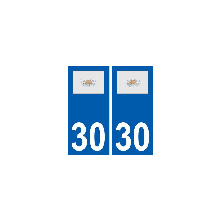 30 Saint-Hilaire-de-Brethmas logo ville autocollant plaque stickers