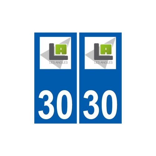 30 Angles logo ville autocollant plaque stickers