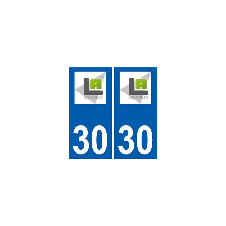 30 Angles logo ville autocollant plaque stickers