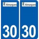 30 Aimargues logo ville autocollant plaque stickers