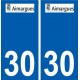 30 Aimargues logo ville autocollant plaque stickers