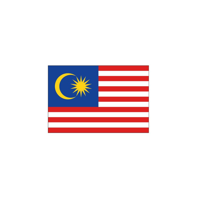 Autocollant Drapeau Malaysia Malaisie sticker