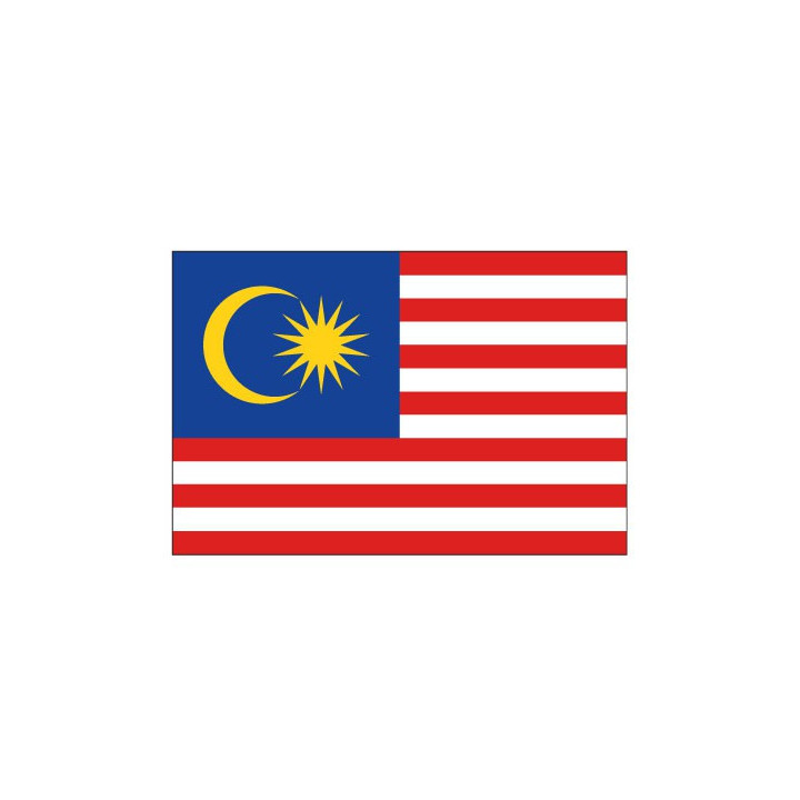 Autocollant Drapeau Malaysia Malaisie sticker