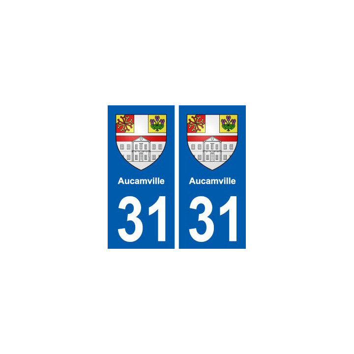 30 Aucamville blason ville autocollant plaque stickers