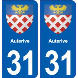 31 Auterive blason ville autocollant plaque stickers