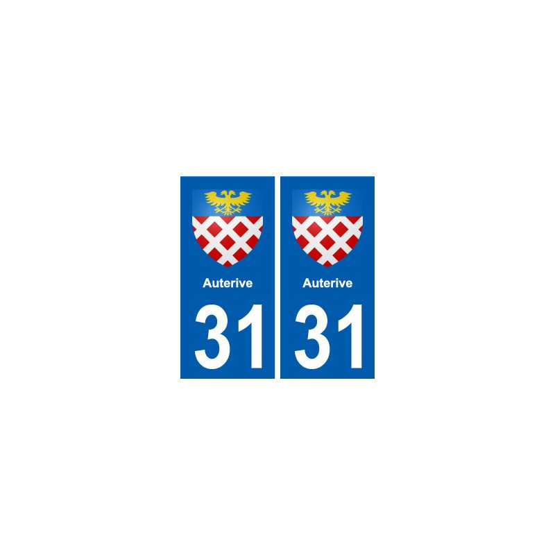 31 Auterive blason ville autocollant plaque stickers