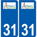 31 Aussonne logo ville autocollant plaque stickers