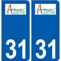 31 Aussonne logo ville autocollant plaque stickers