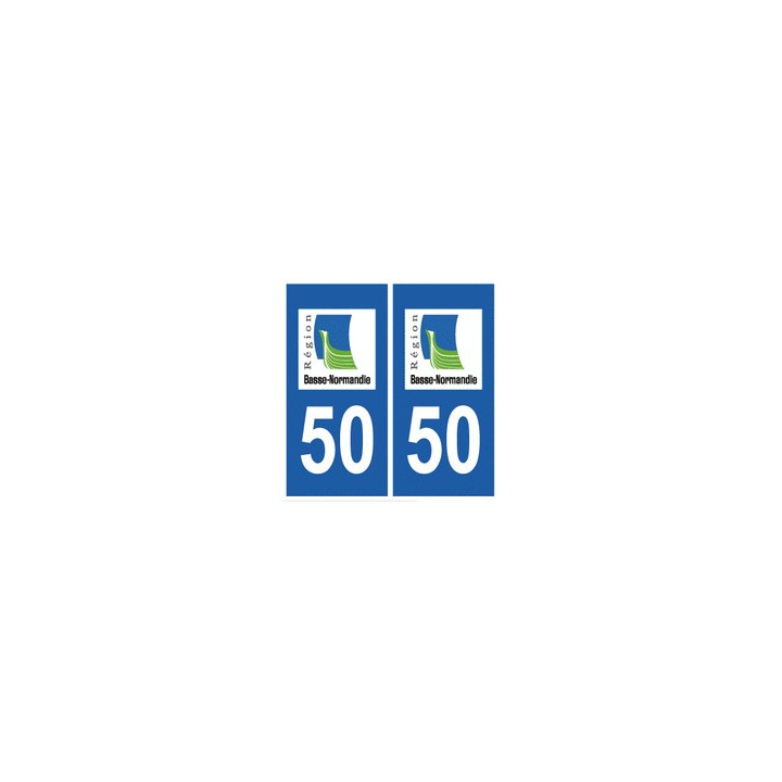 50 manche autocollant plaque