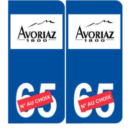 Ski france alpes Avoriaz autocollant plaque sticker département au choix