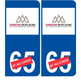 Ski france alpes Chamonix autocollant plaque sticker département au choix