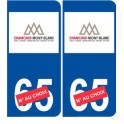 Ski france alpes Chamonix autocollant plaque sticker département au choix