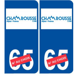 Ski france alpes Chamonix autocollant plaque sticker département au choix