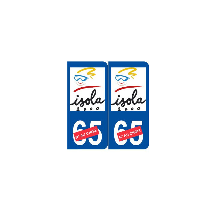 Ski france alpes isola autocollant plaque sticker département au choix