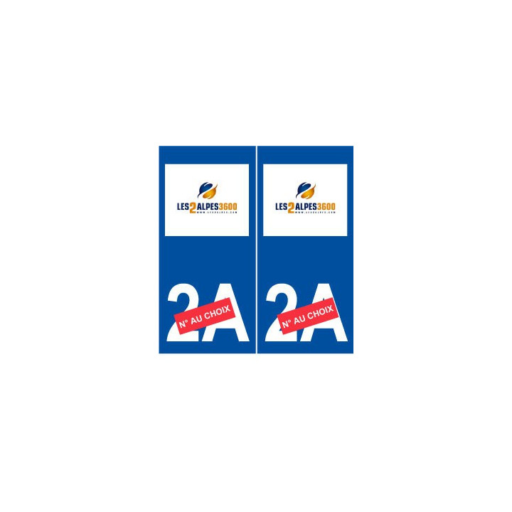 Ski france alpes les deux alpes autocollant plaque sticker département au choix