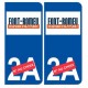 Ski france pyrénées font romeu autocollant plaque sticker département au choix