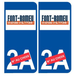 Ski france pyrénées font romeu autocollant plaque sticker département au choix