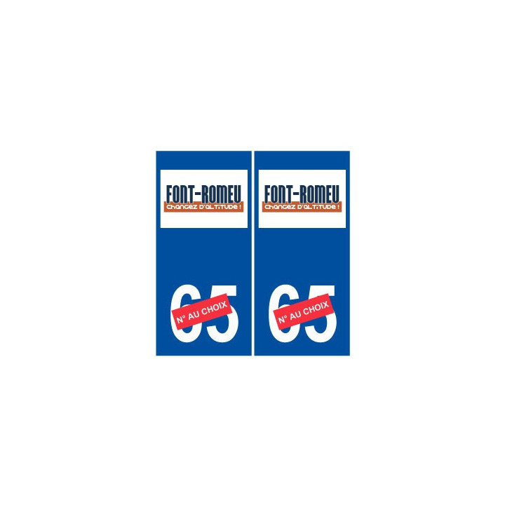 Ski france pyrénées font romeu autocollant plaque sticker département au choix