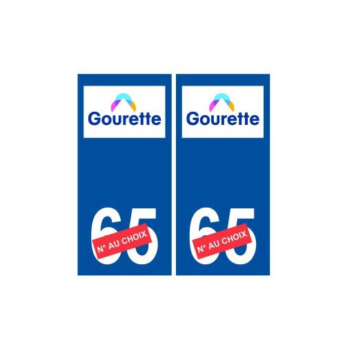 Ski france pyrénées gourette autocollant plaque sticker département au choix