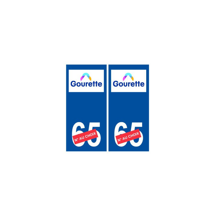 Ski france pyrénées gourette autocollant plaque sticker département au choix