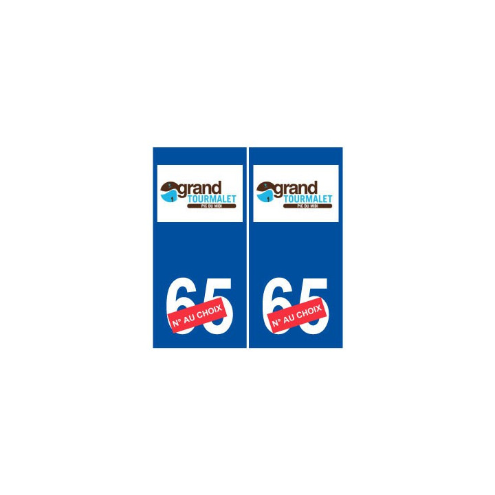 Ski france pyrénées grand tour malet autocollant plaque sticker département au choix