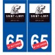 Ski france pyrénées saint lary soulan autocollant plaque sticker département au choix