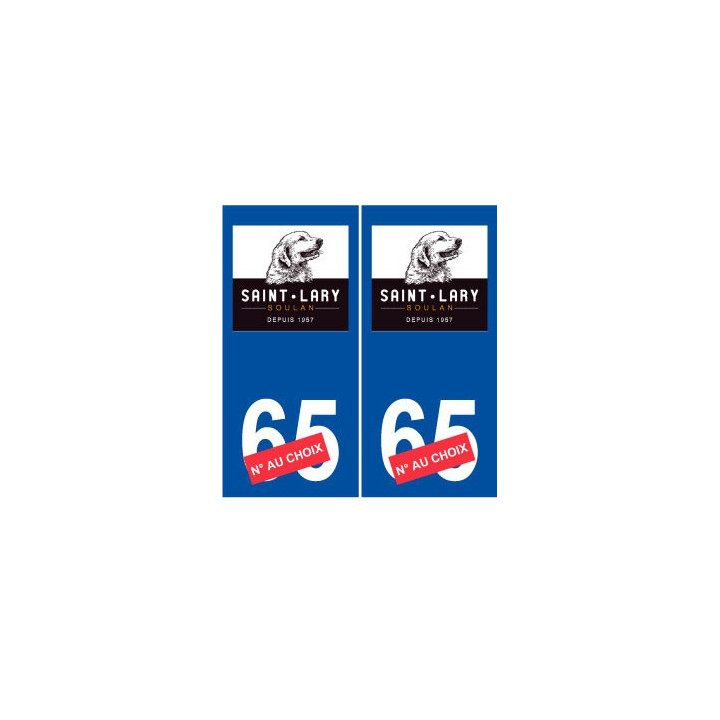 Ski france pyrénées saint lary soulan autocollant plaque sticker département au choix