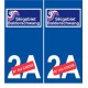 Ski allemagne Balderschwang autocollant plaque sticker département au choix