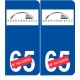 Ski allemagne Oberammergau autocollant plaque sticker département au choix