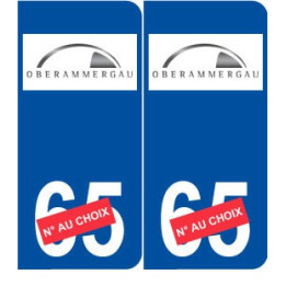 Ski allemagne Oberammergau autocollant plaque sticker département au choix