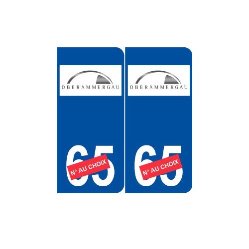 Ski allemagne Oberammergau autocollant plaque sticker département au choix