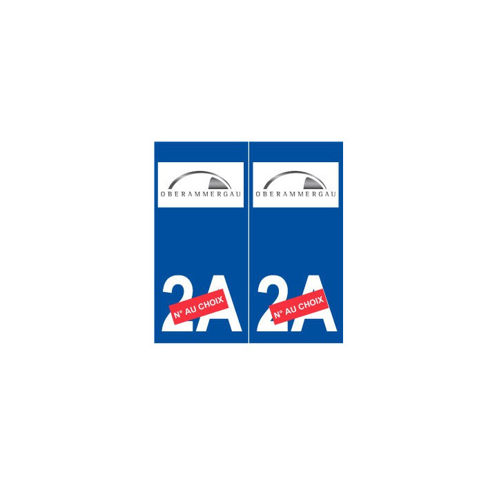 Ski allemagne Oberammergau autocollant plaque sticker département au choix