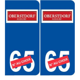 Ski allemagne Oberstdorf autocollant plaque sticker département au choix