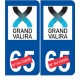 Ski Andorre grand valira autocollant plaque sticker département au choix