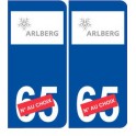 Ski autriche arlberg autocollant plaque sticker département au choix