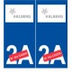 Ski autriche arlberg autocollant plaque sticker département au choix