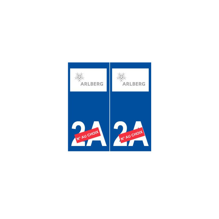 Ski autriche arlberg autocollant plaque sticker département au choix