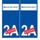 Ski espagne baqueira autocollant plaque sticker département au choix