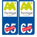 Ski espagne formigal autocollant plaque sticker département au choix