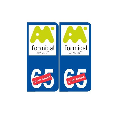 Ski espagne formigal autocollant plaque sticker département au choix