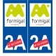 Ski espagne formigal autocollant plaque sticker département au choix