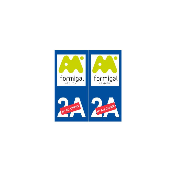 Ski espagne formigal autocollant plaque sticker département au choix