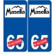 Ski espagne massella autocollant plaque sticker département au choix