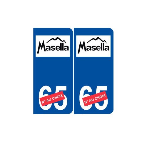 Ski espagne massella autocollant plaque sticker département au choix