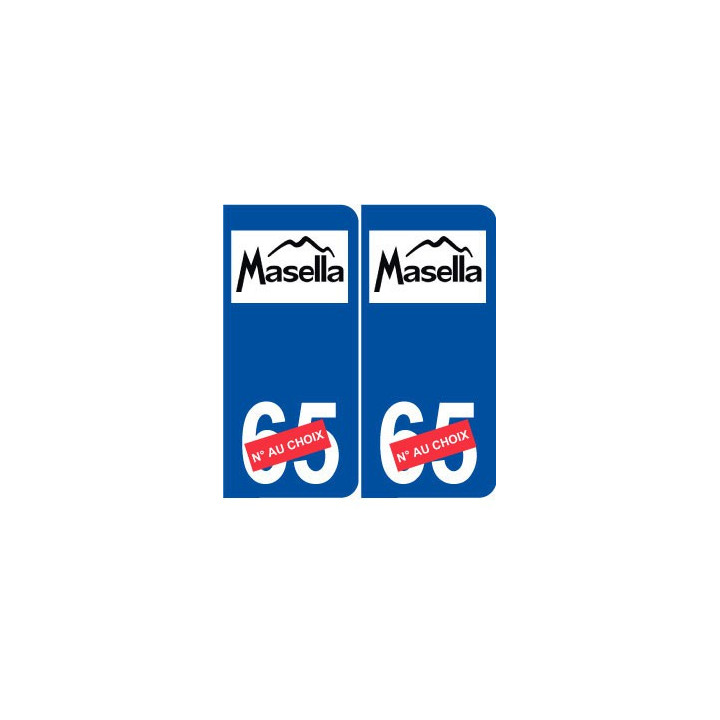Ski espagne massella autocollant plaque sticker département au choix